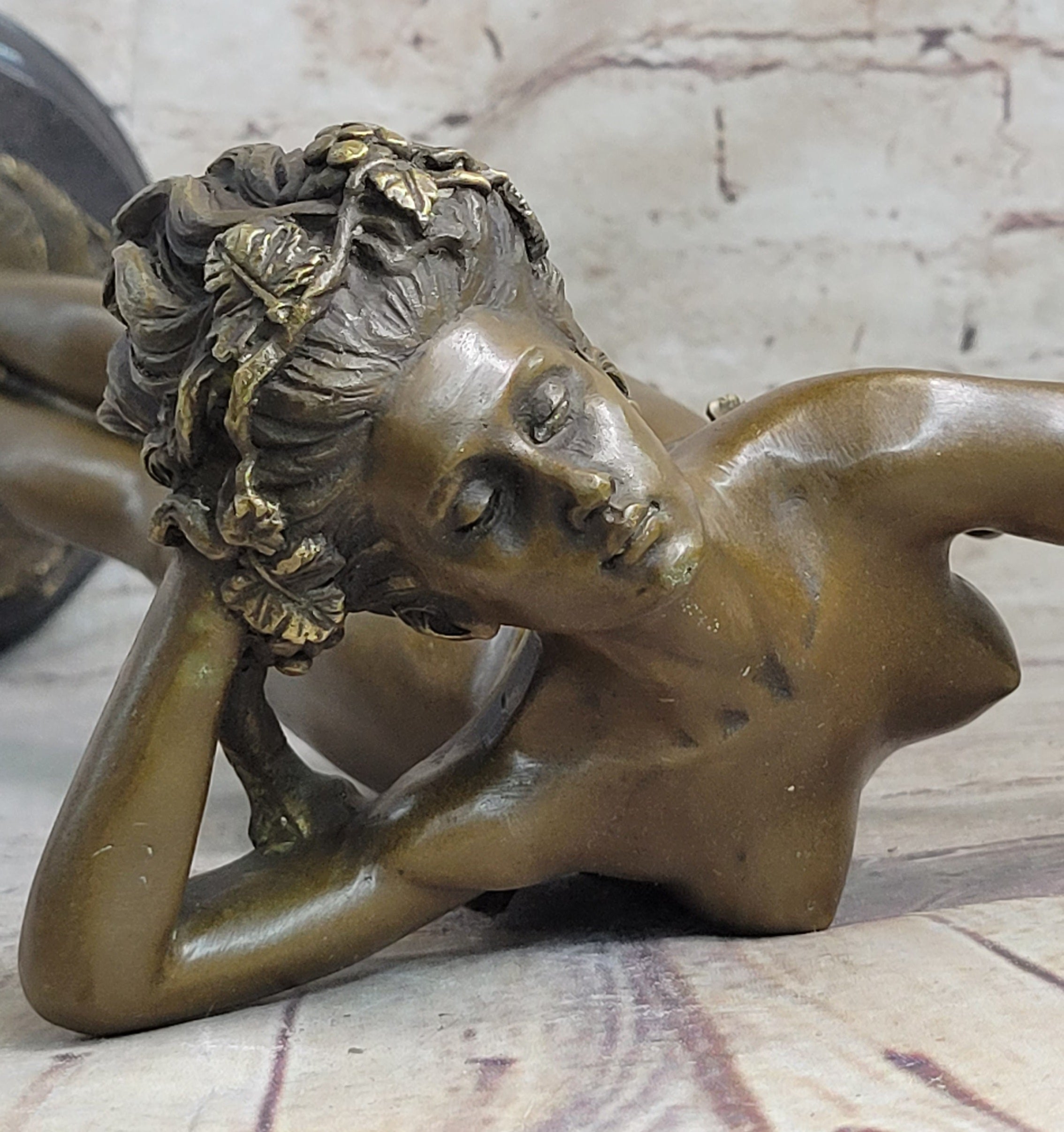 Harriet Frishmuth Nude Beauty Stretching Bronze Sculpture Art Nouveau Decor Art