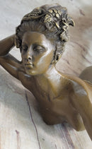 Harriet Frishmuth Nude Beauty Stretching Bronze Sculpture Art Nouveau Decor Art