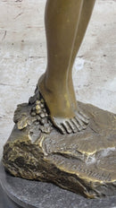 Harriet Frishmuth Nude Beauty Stretching Bronze Sculpture Art Nouveau Decor Art