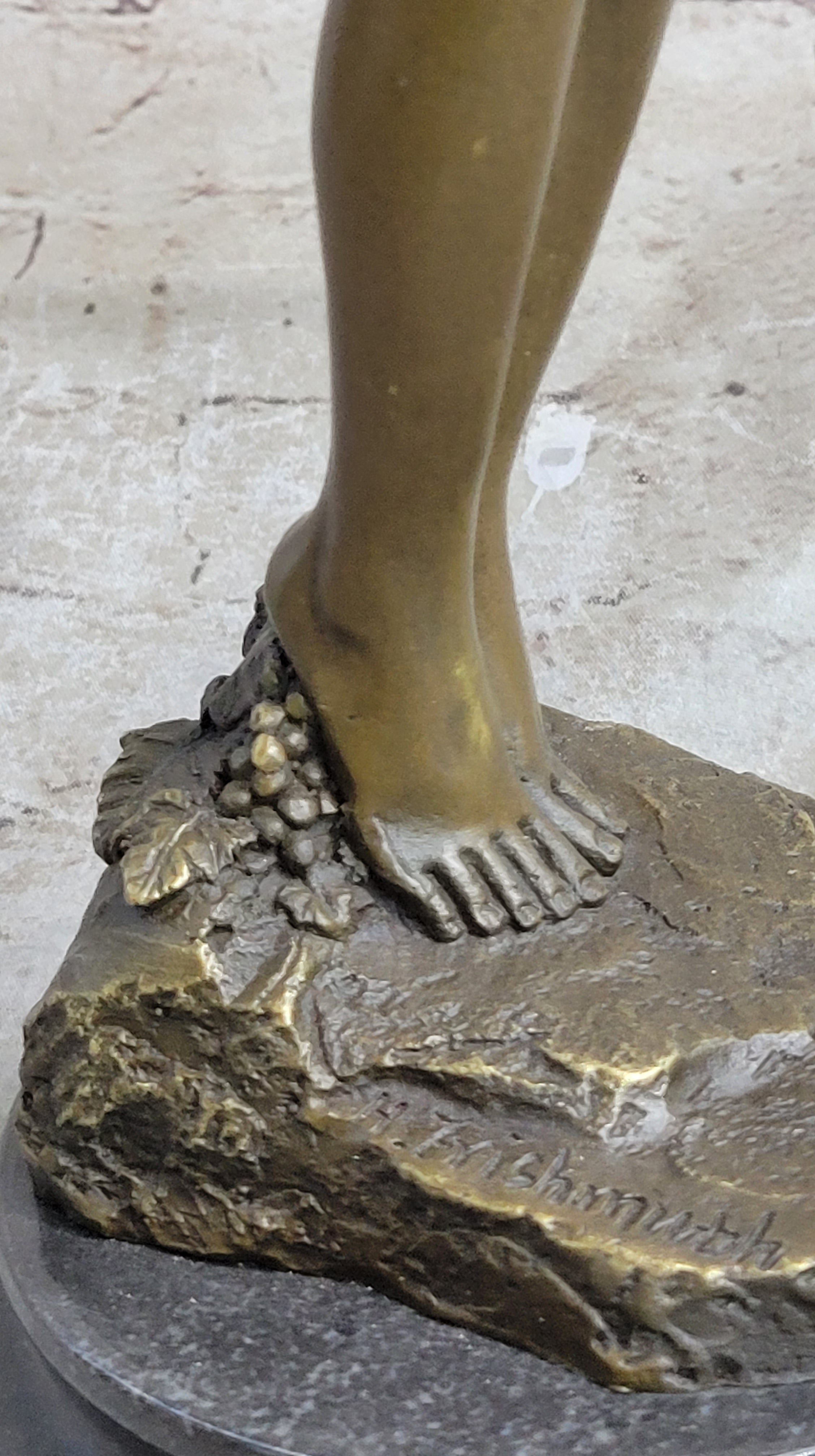 Harriet Frishmuth Nude Beauty Stretching Bronze Sculpture Art Nouveau Decor Art