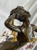 American Art Nouveau Bronze Sculpture Vine by Harriet Frishmuth
