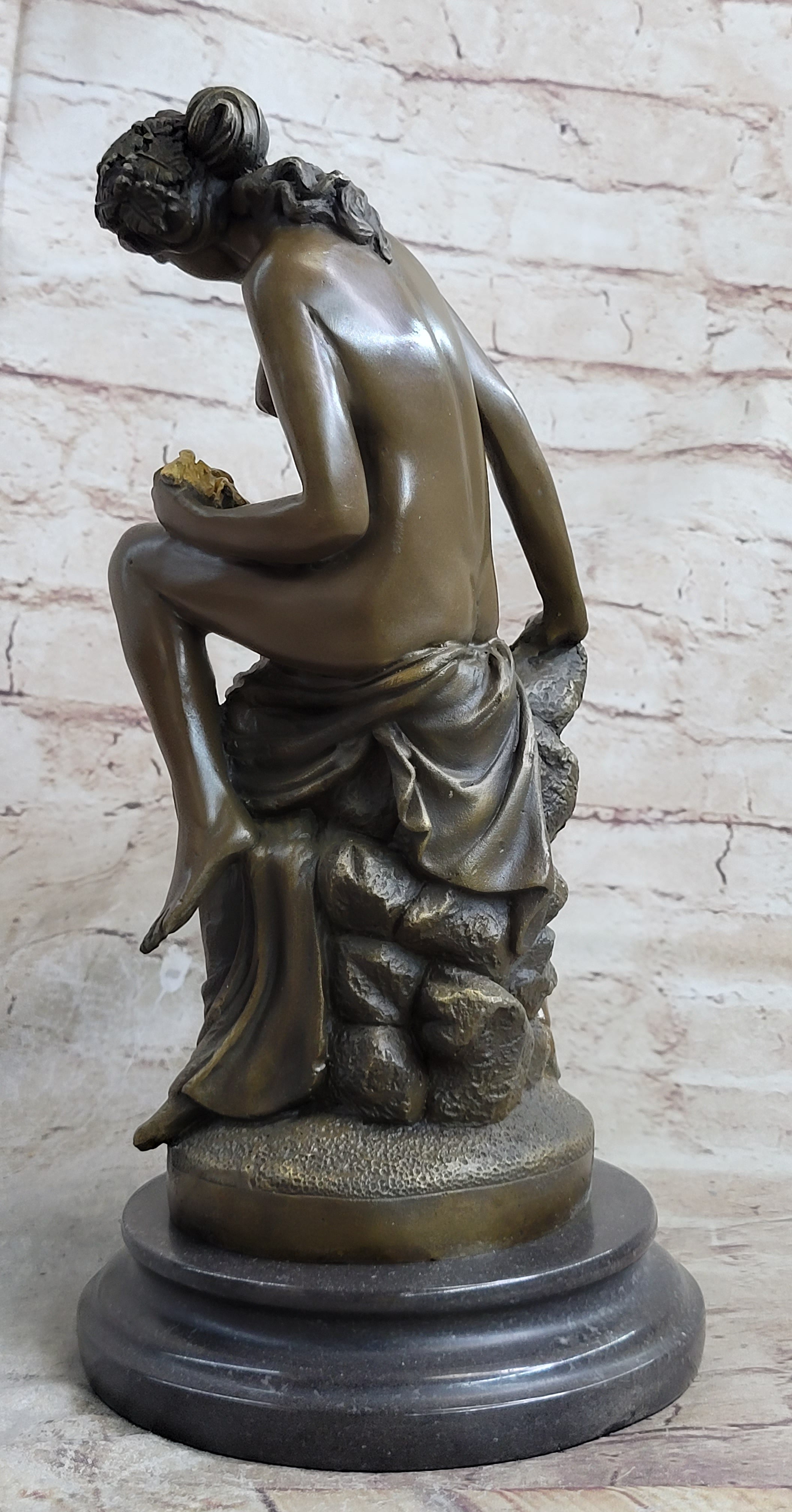 Nude Mother & Child Bronze Sculpture Classical Figural Art by Milo