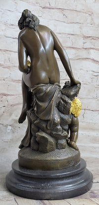 Nude Mother & Child Bronze Sculpture Classical Figural Art by Milo