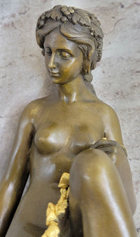 Nude Mother & Child Bronze Sculpture Classical Figural Art by Milo
