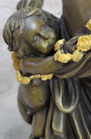 Nude Mother & Child Bronze Sculpture Classical Figural Art by Milo