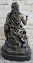 Jesus Christ with Lamb Bronze Sculpture 14" x 8"