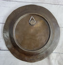 Art Nouveau Female Portrait Bronze Wall Plate Signed