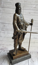 King Cyrus The Great Achaemenid Ruler Bronze Sculpture 17" x 8"