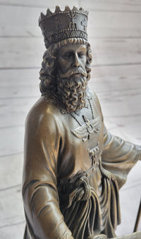 King Cyrus The Great Achaemenid Ruler Bronze Sculpture 17" x 8"