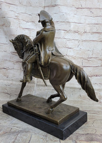 Napoleon Crossing the Alps Bronze Replica 14" x 15"
