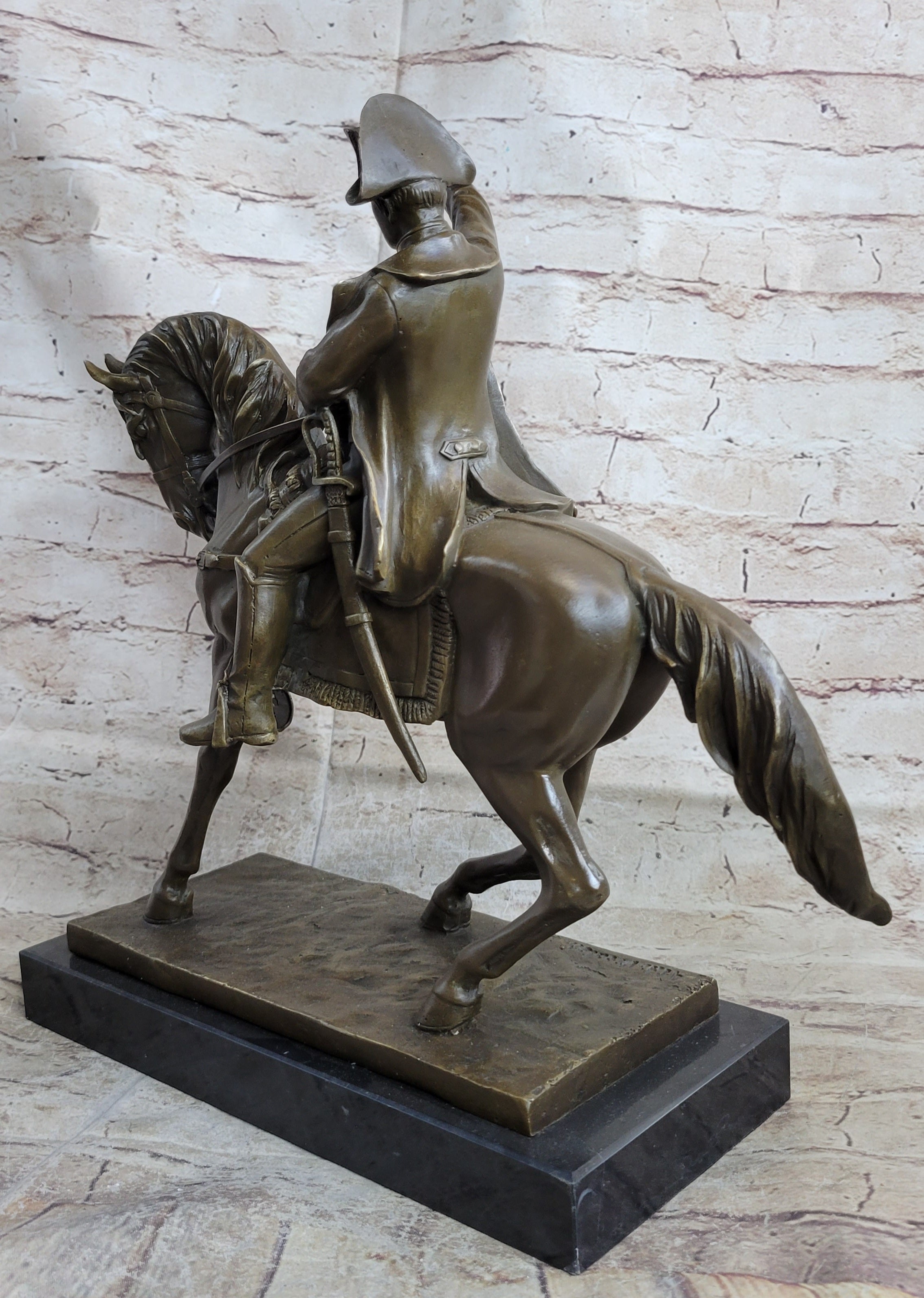 Napoleon Crossing the Alps Bronze Replica 14" x 15"