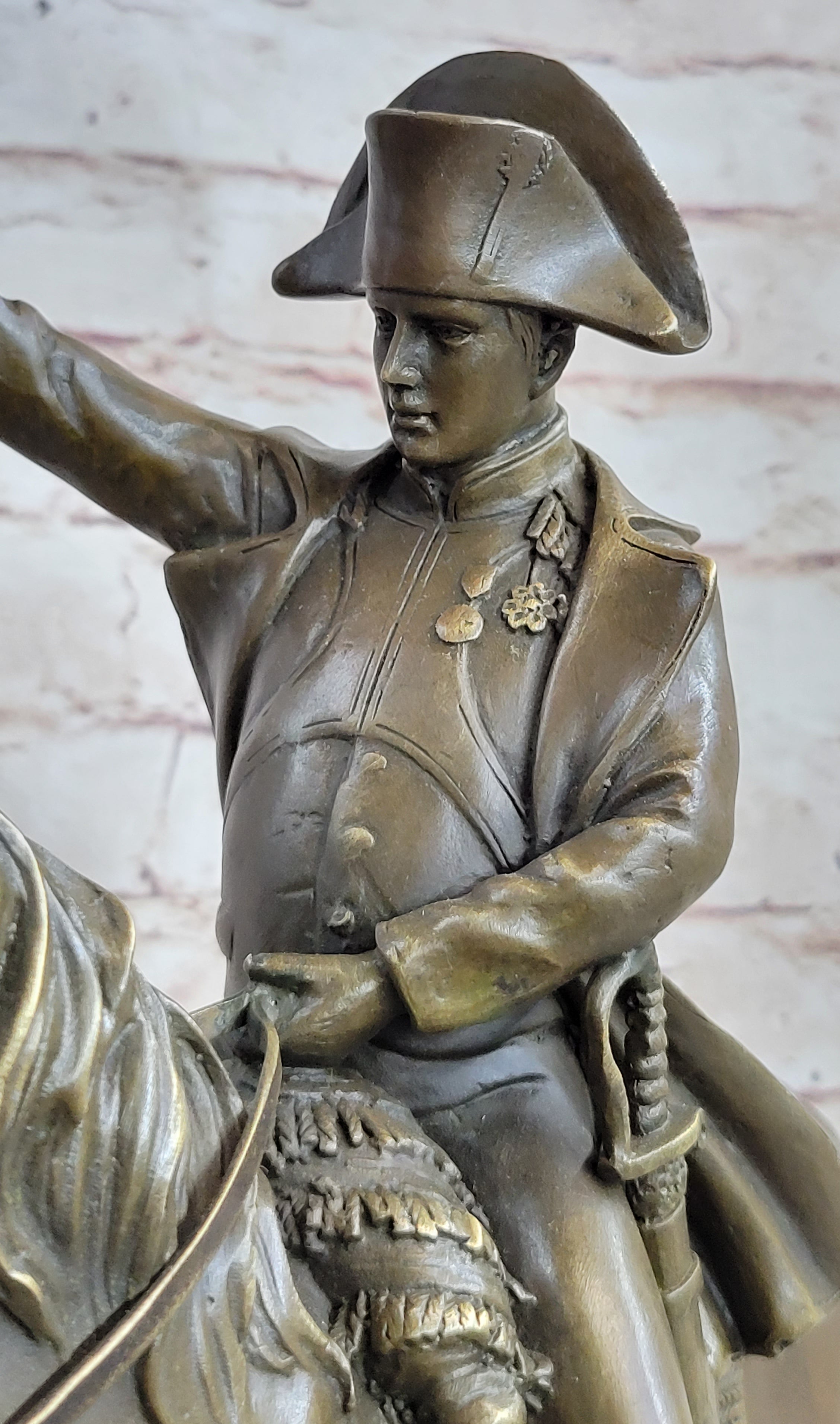 Napoleon Crossing the Alps Bronze Replica 14" x 15"