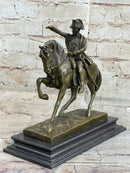 Signed Aldo Vitaleh Napoleon French Emperor Bronze Sculpture