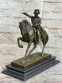 Signed Aldo Vitaleh Napoleon French Emperor Bronze Sculpture
