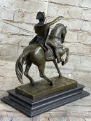 Signed Aldo Vitaleh Napoleon French Emperor Bronze Sculpture