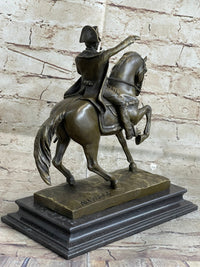 Signed Aldo Vitaleh Napoleon French Emperor Bronze Sculpture