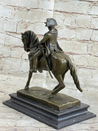 Signed Aldo Vitaleh Napoleon French Emperor Bronze Sculpture