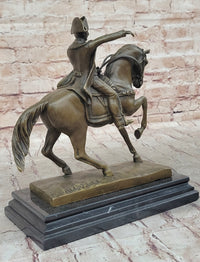 Napoleon Bonaparte Crossing the Alps Bronze Sculpture Replica