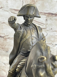 Signed Aldo Vitaleh Napoleon French Emperor Bronze Sculpture