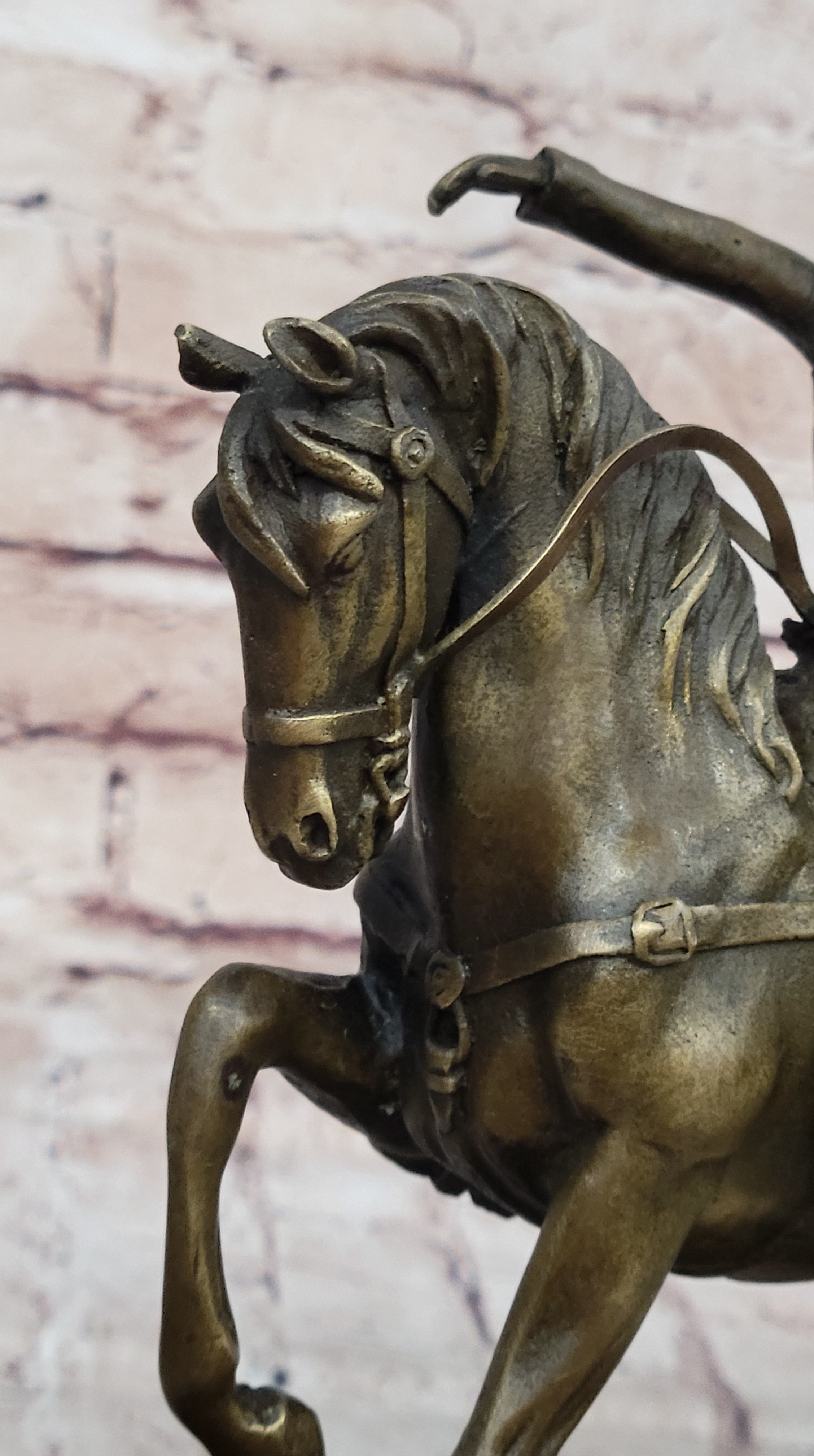 Napoleon Bonaparte Crossing the Alps Bronze Sculpture Replica
