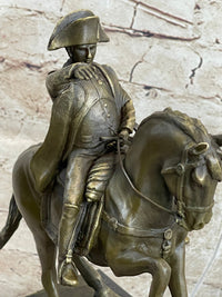 Signed Aldo Vitaleh Napoleon French Emperor Bronze Sculpture
