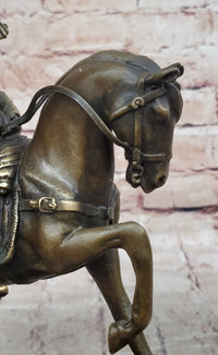 Napoleon Bonaparte Crossing the Alps Bronze Sculpture Replica