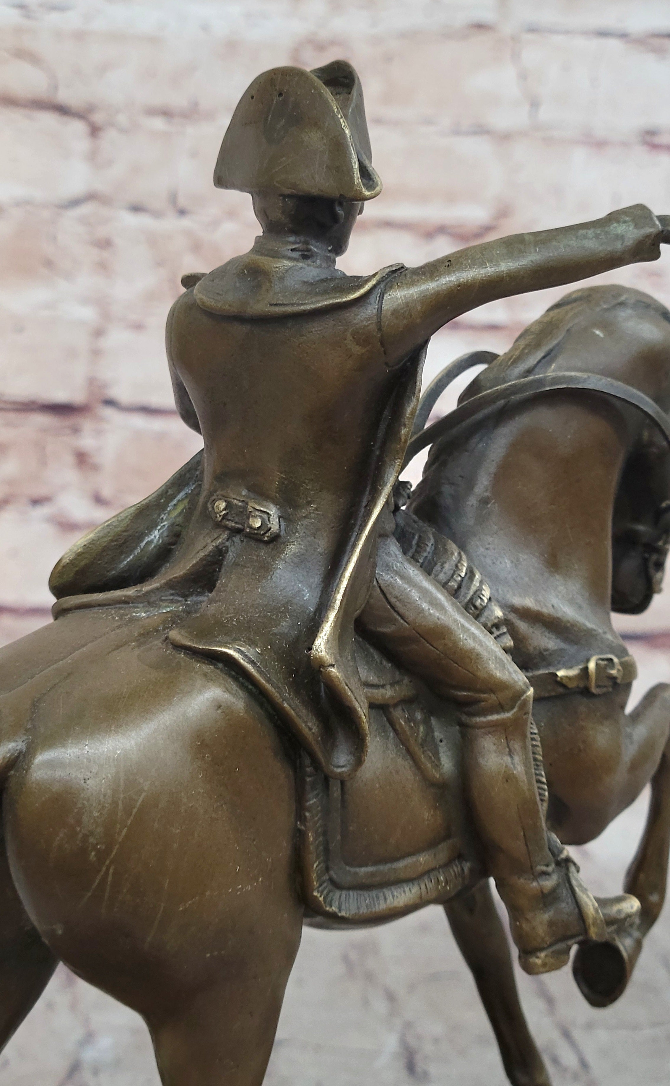 Napoleon Bonaparte Crossing the Alps Bronze Sculpture Replica
