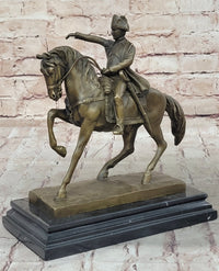 Napoleon Bonaparte Crossing the Alps Bronze Sculpture Replica