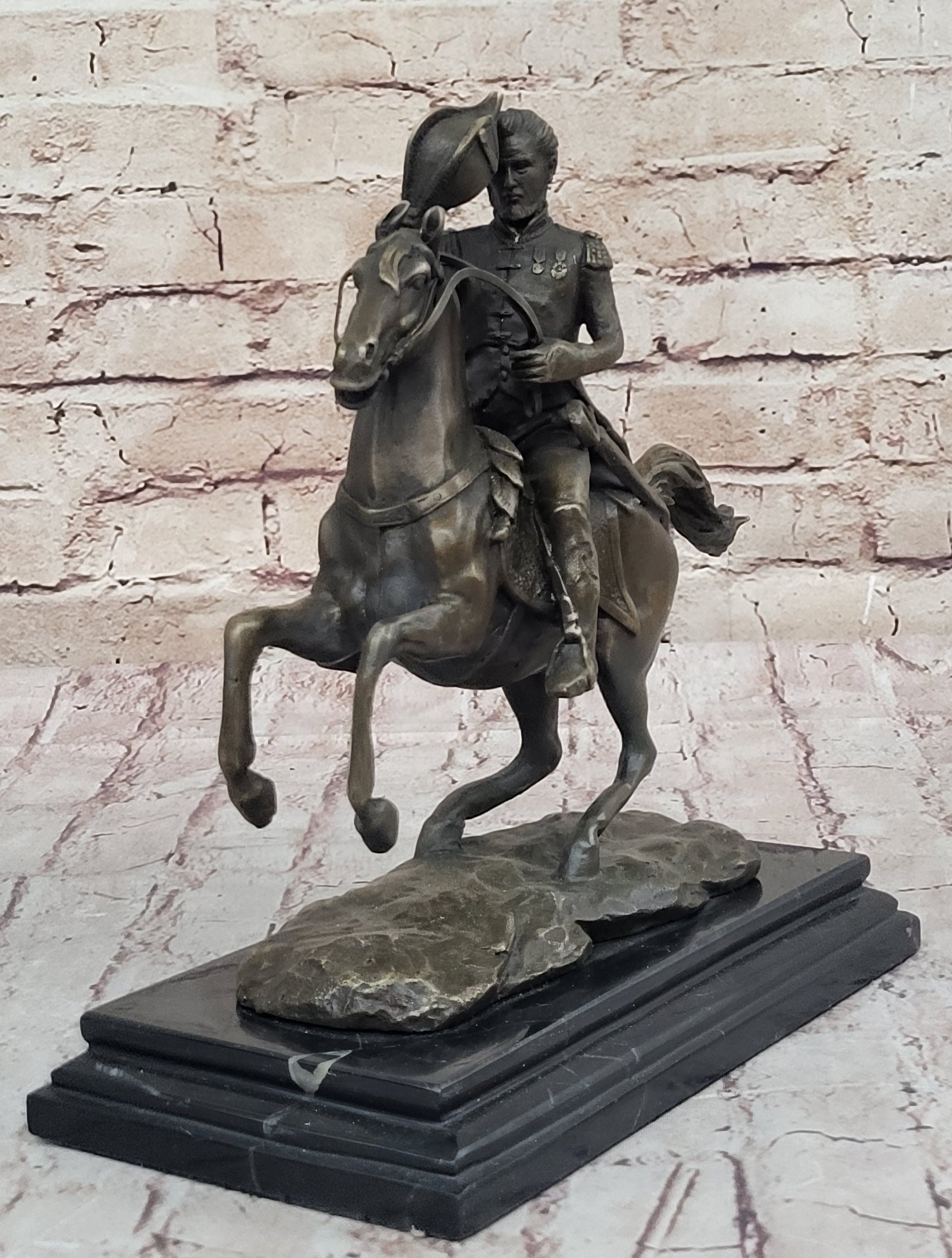 Henry Warner Slocum Union General on Horseback - Bronze Sculpture