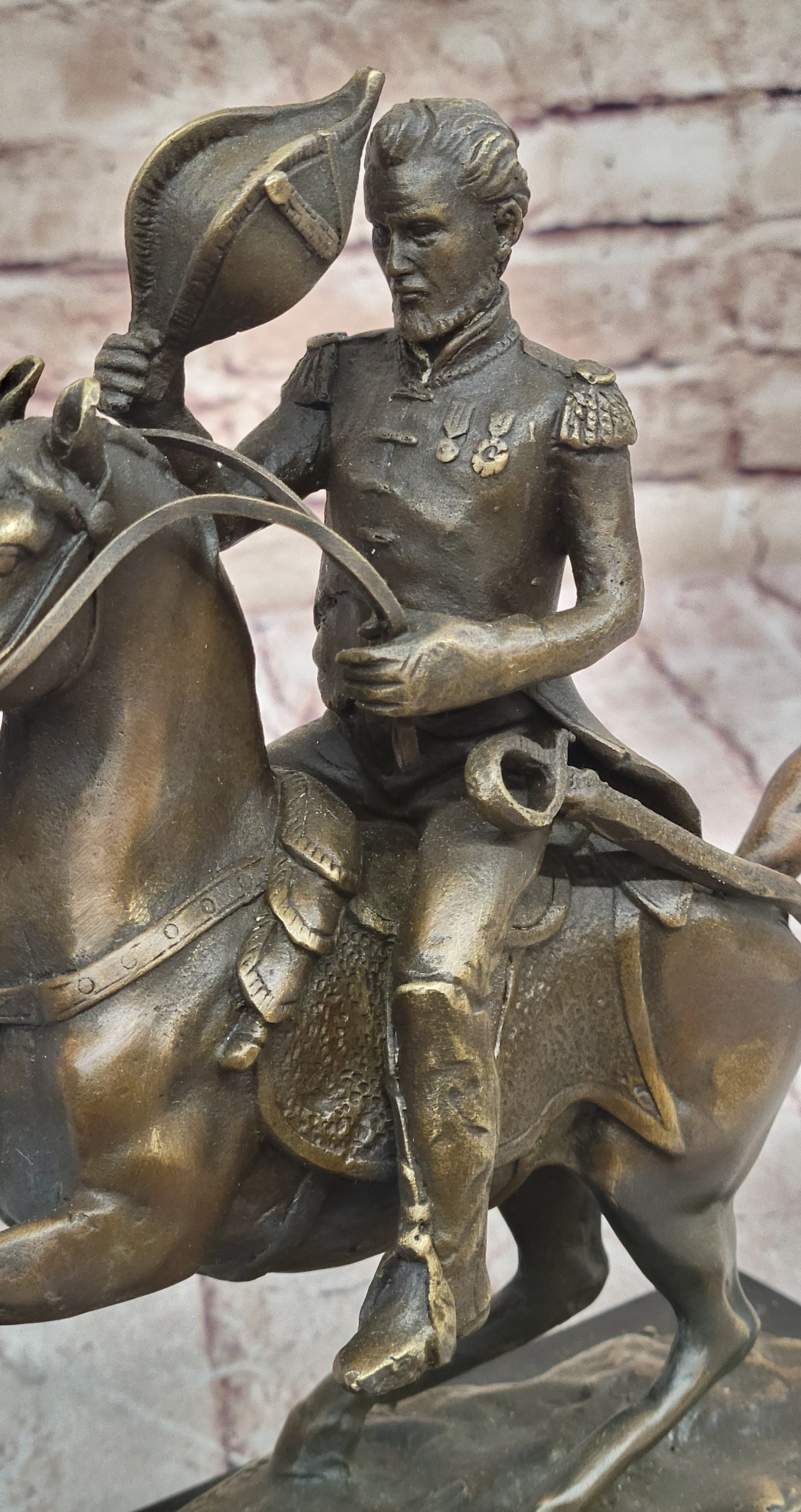 Henry Warner Slocum Union General on Horseback - Bronze Sculpture
