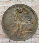 Signed Emperor Egyptian Princess Wall Mount Bas Relief Bronze