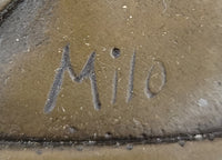Art Nouveau Maiden Bronze Female Profile Wall Plaque by Milo