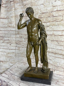 Nude Muscular Man Bronze Sculpture Figure HotCast Art