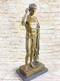 Nude Muscular Man Bronze Sculpture Figure HotCast Art