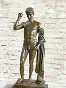 Nude Muscular Man Bronze Sculpture Figure HotCast Art