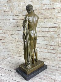 Nude Muscular Man Bronze Sculpture Figure HotCast Art
