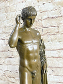 Nude Muscular Man Bronze Sculpture Figure HotCast Art