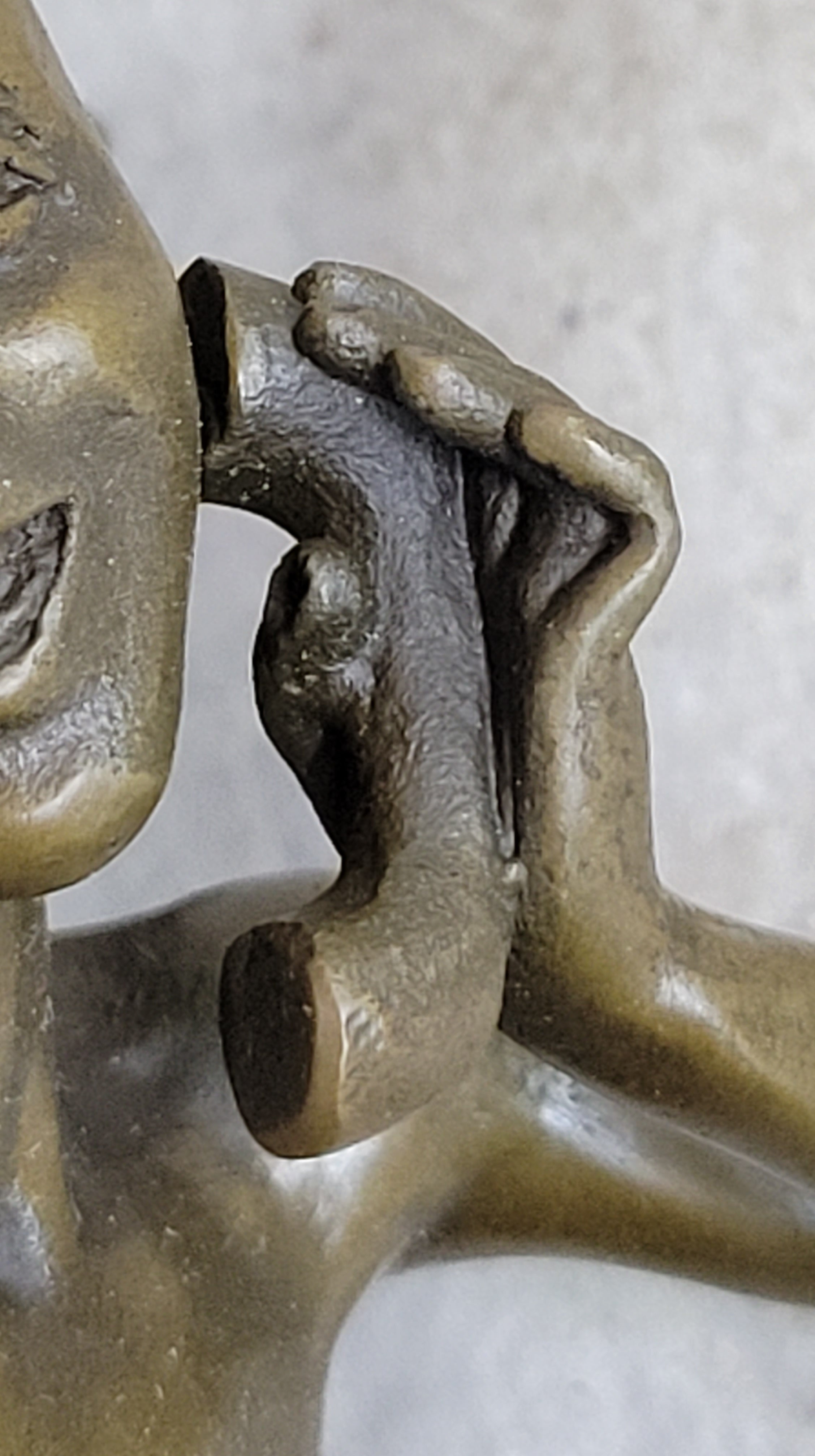 Erotic Bronze Sculpture Statue Nude Woman Girl on Phone Preiss Erotica 10" x 12"