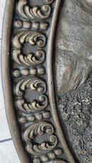 Hanging Wall Relief Bronze Sculpture 17" x 13" Antique Vintage