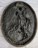 Hanging Wall Relief Bronze Sculpture 17" x 13" Antique Vintage