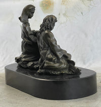 La Pieta Jesus Christ Paul & Mary Bronze 6" x 8" Sculpture