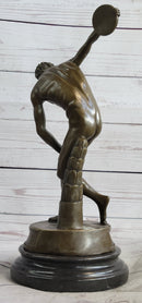 Vintage Grand Tour Bronze Sculpture Discobolos Myron Lost Wax
