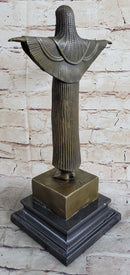 Milo Egyptian Princess Bronze Marble Sculpture Art Deco