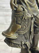 Cowgirl Female Cowboy Bronze Sculpture 15" x 6"
