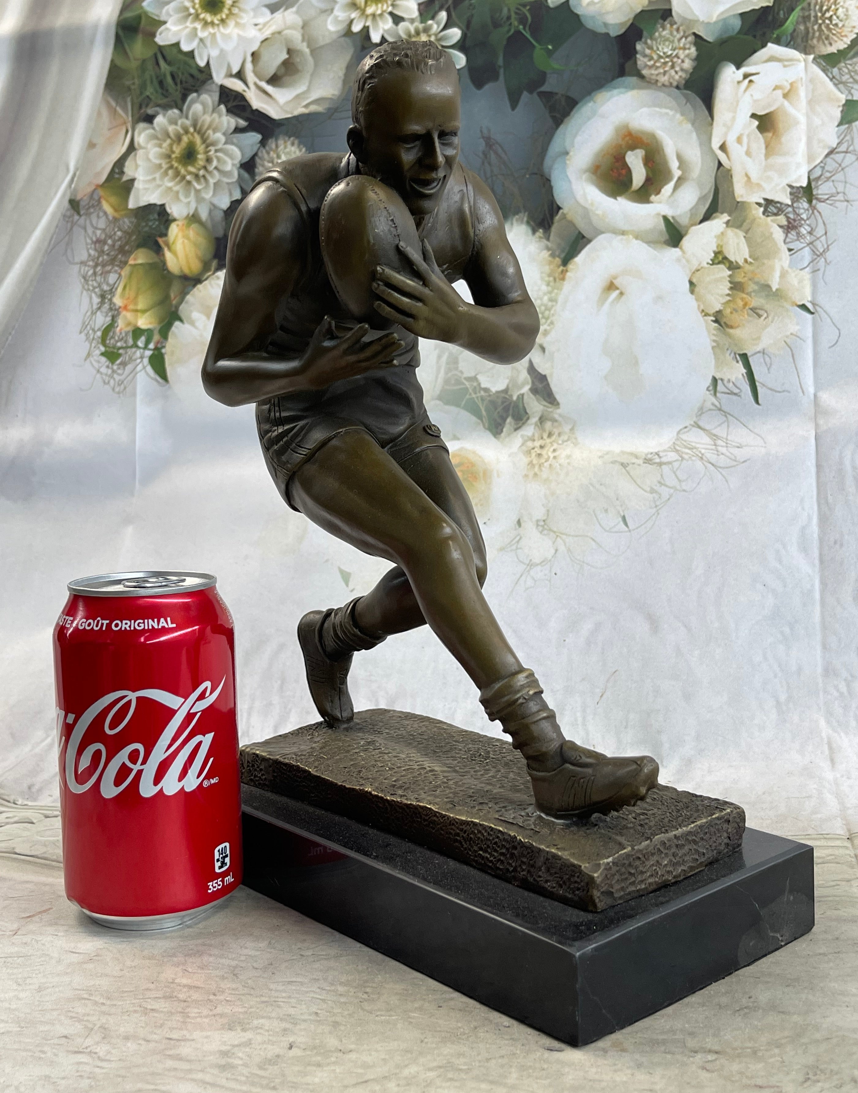 Australian Aussie Rugby Player Bronze Trophy 12" x 8"