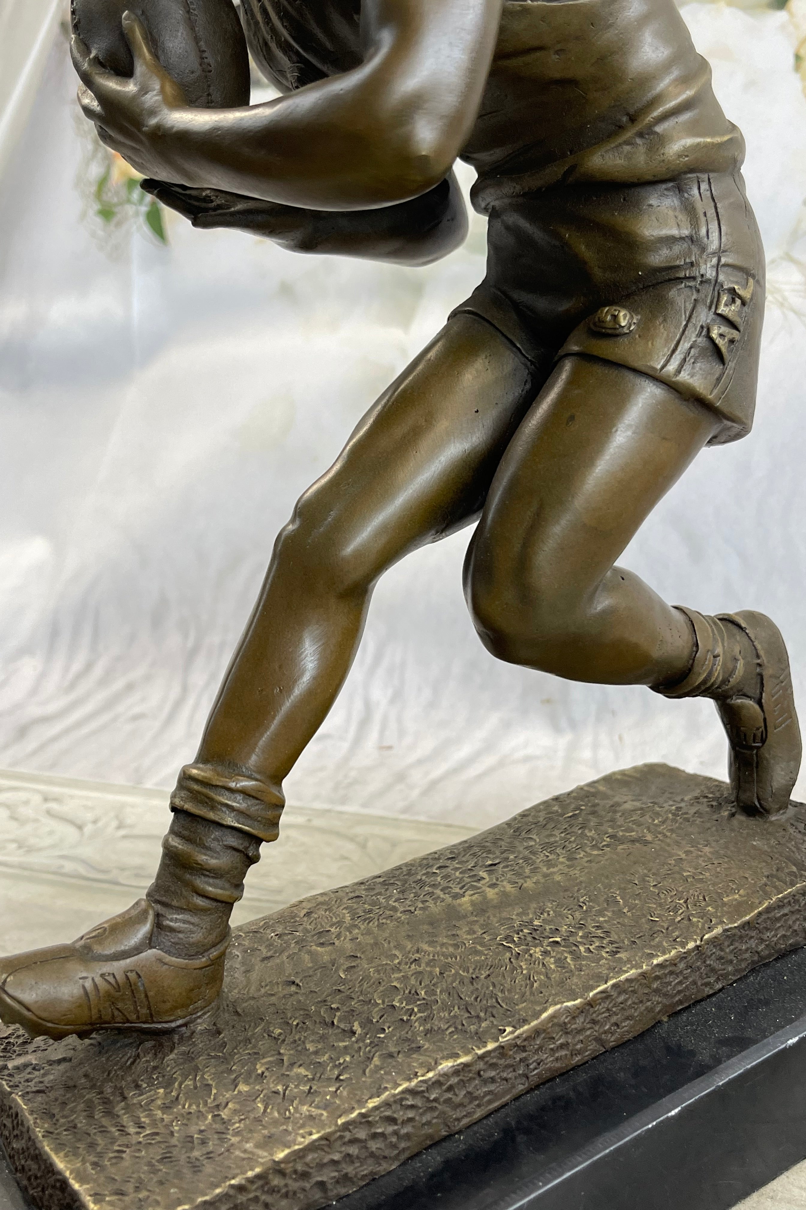 Australian Aussie Rugby Player Bronze Trophy 12" x 8"