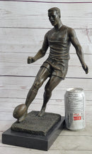 Large Muscular Rugby Player Bronze Sculpture by Milo