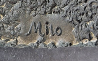 Large Muscular Rugby Player Bronze Sculpture by Milo