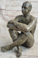 Tribute to Dali Man with Poker Outfit Bronze Sculpture