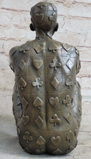 Tribute to Dali Man with Poker Outfit Bronze Sculpture